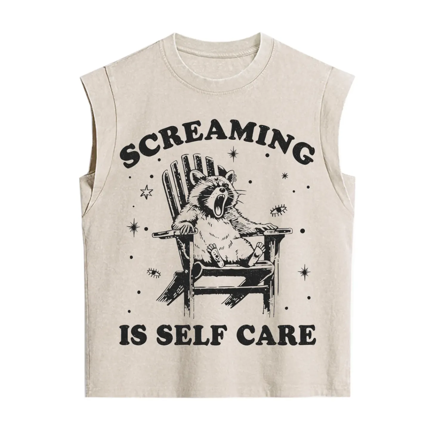 Purplehecate Screaming is Self Care Vintage Washed Tank