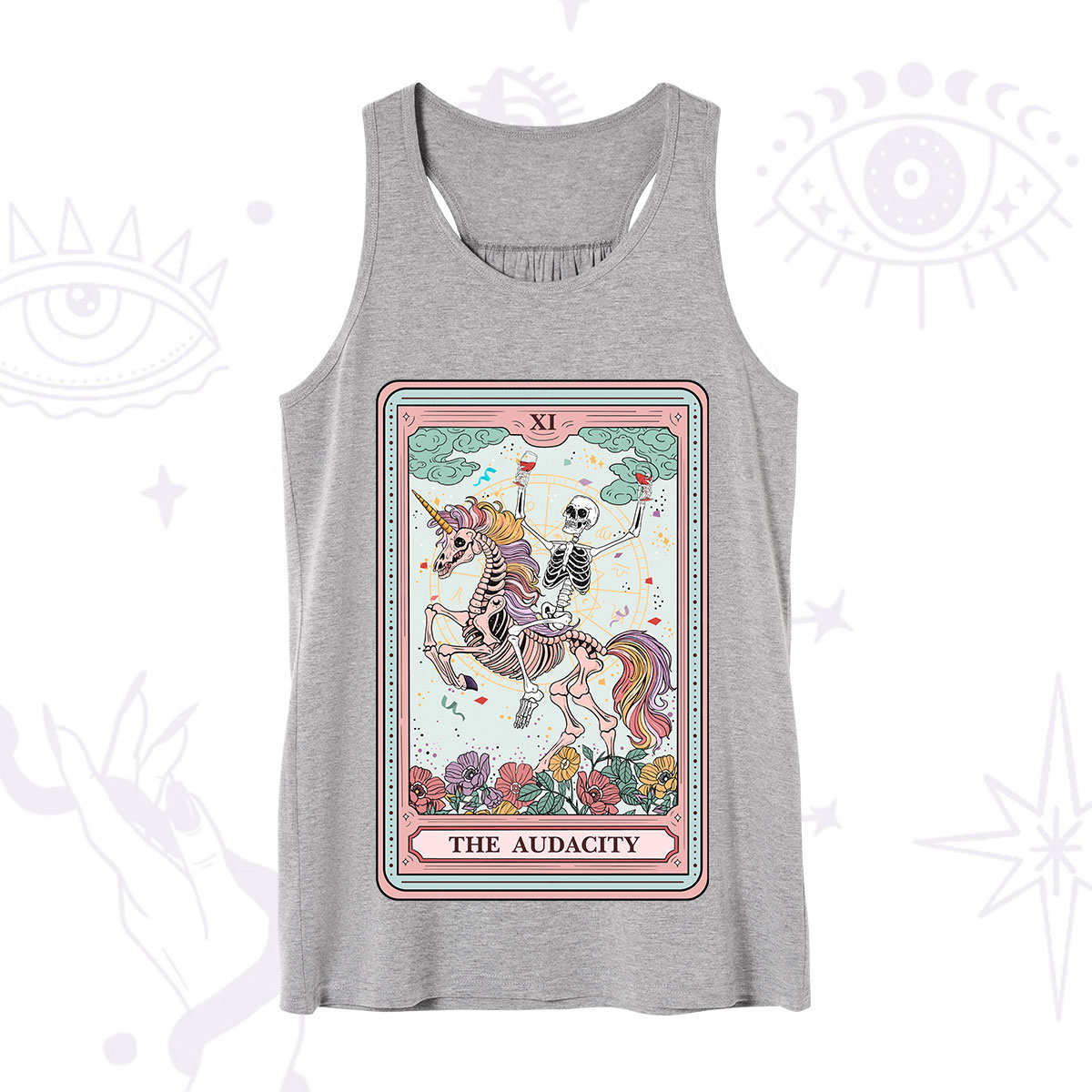 Purplehecate The Funny Skeleton Audacity Tarot Tank