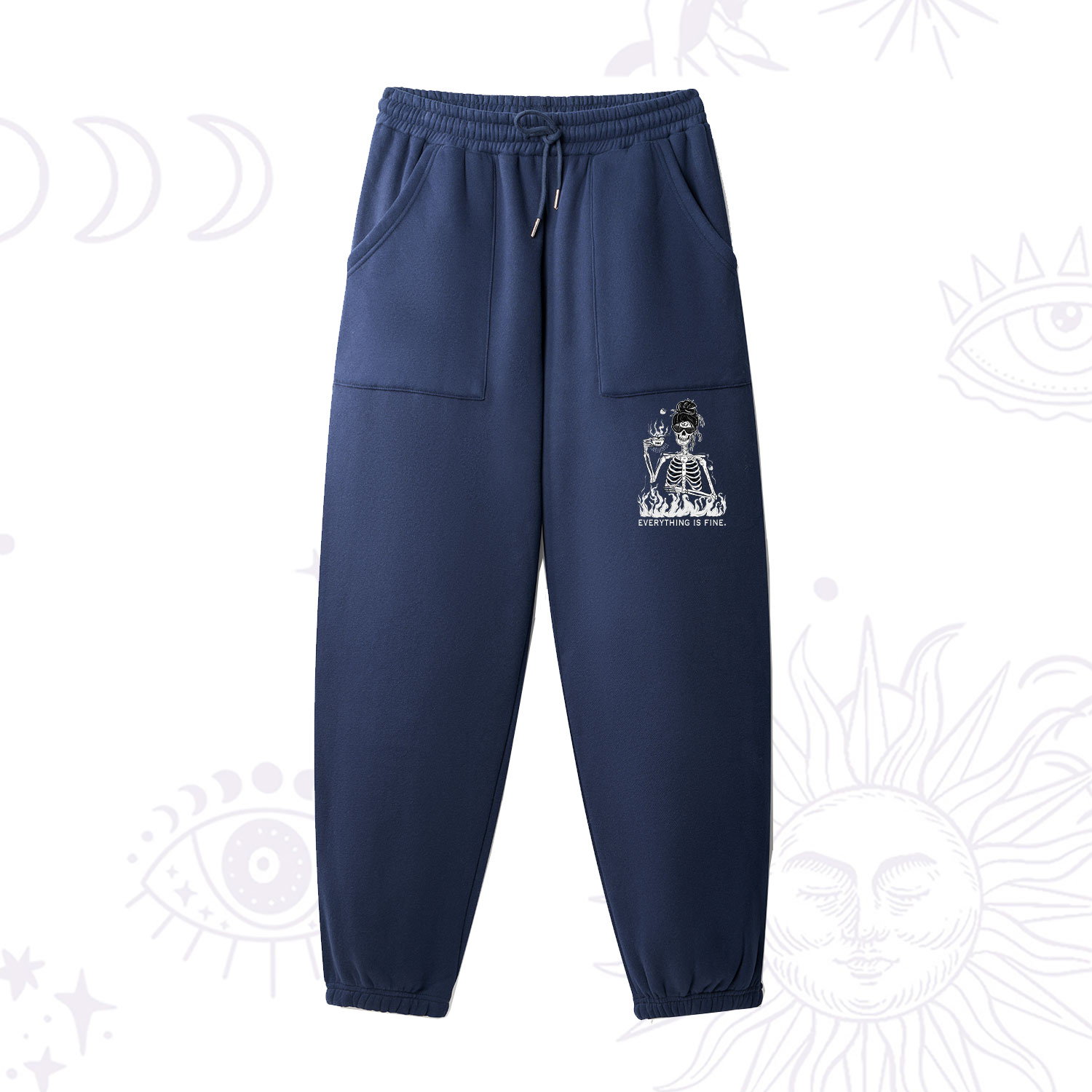 Purplehecate Everything Is Fine Fleece Sweatpants