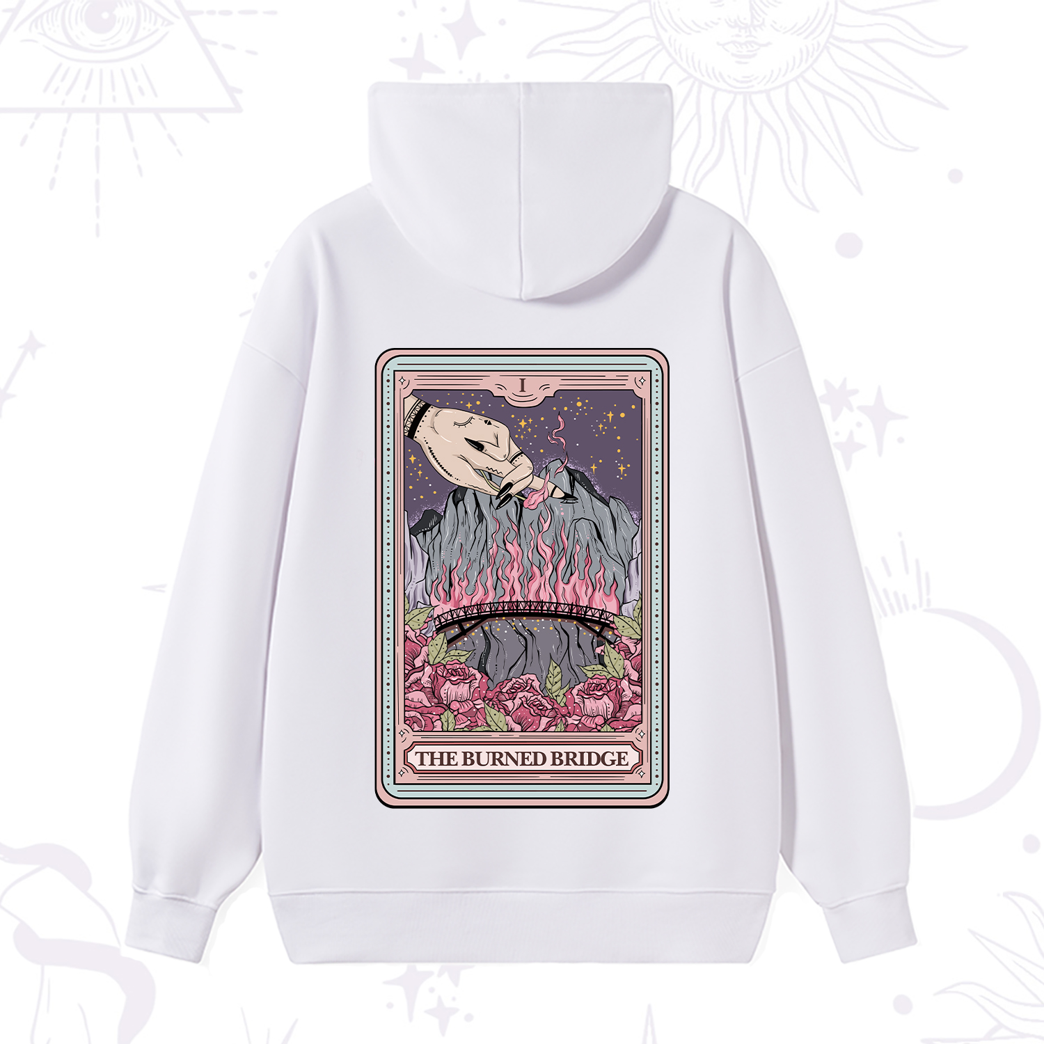 Purplehecate The Burned Bridge Tarot Hoodie