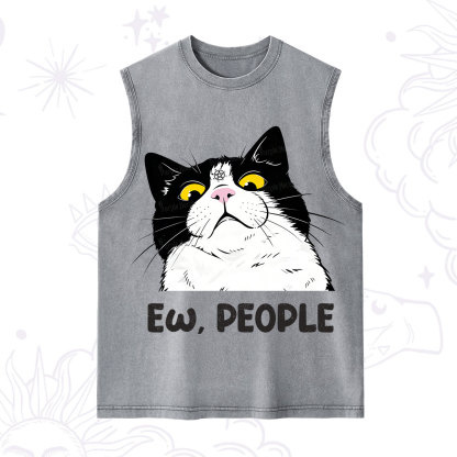 Purplehecate Ew People Cat Washed Tank