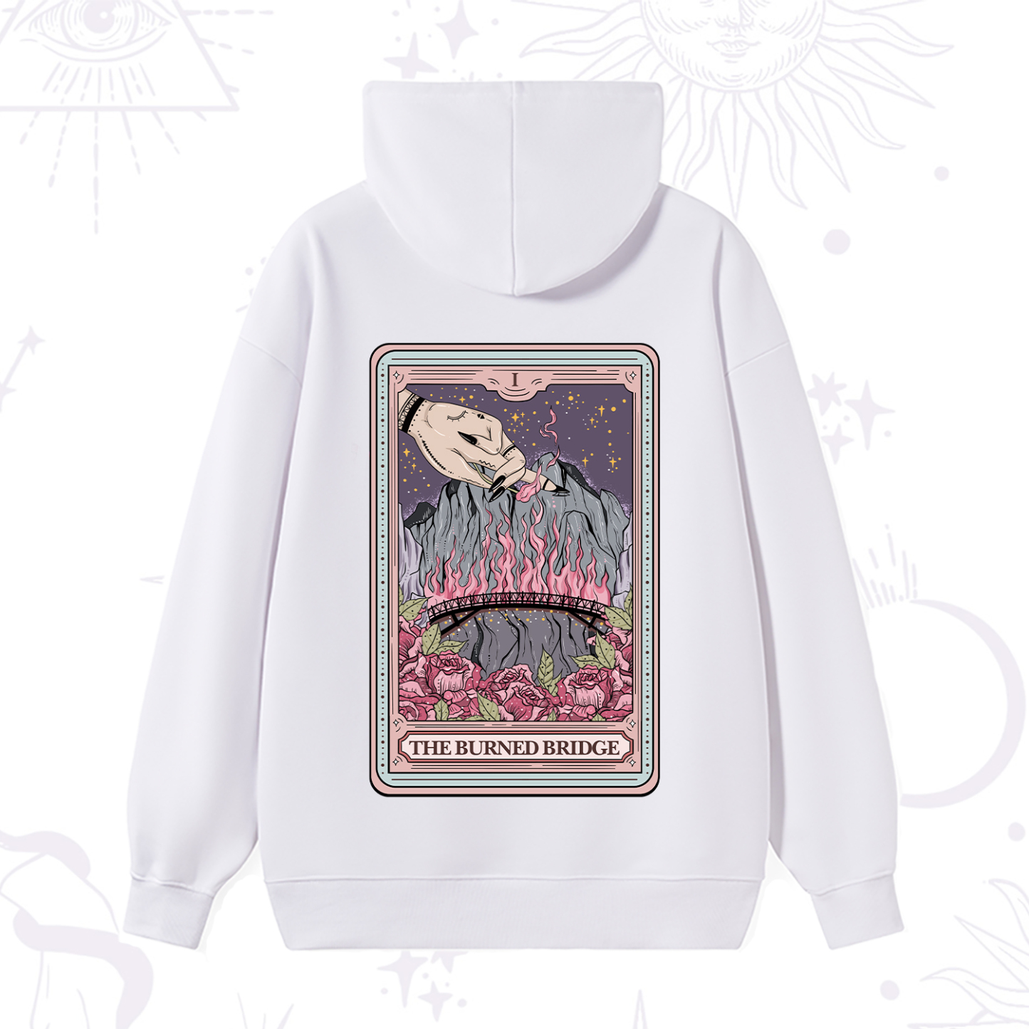 Purplehecate The Burned Bridge Tarot Hoodie