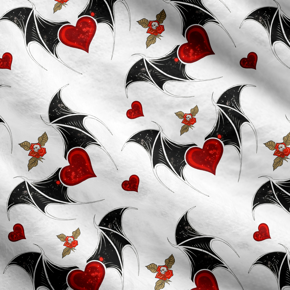 Purplehecate Dark Romance Bat & Heart Cardigan Sweaters