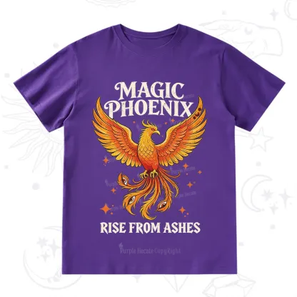 Purplehecate Magic Phoenix Rise From Ashes T-Shirt