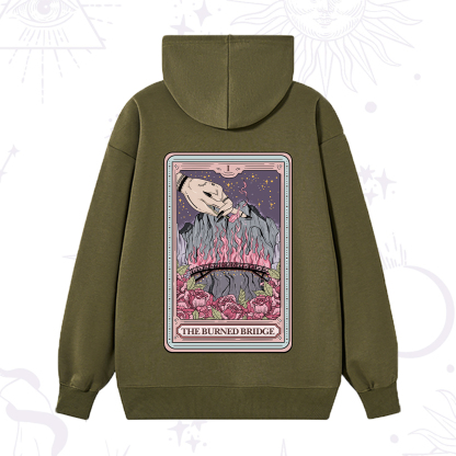 Purplehecate The Burned Bridge Tarot Hoodie