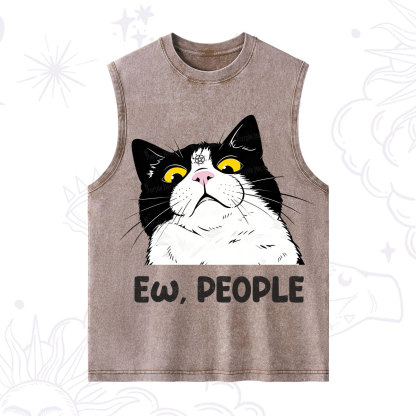 Purplehecate Ew People Cat Washed Tank