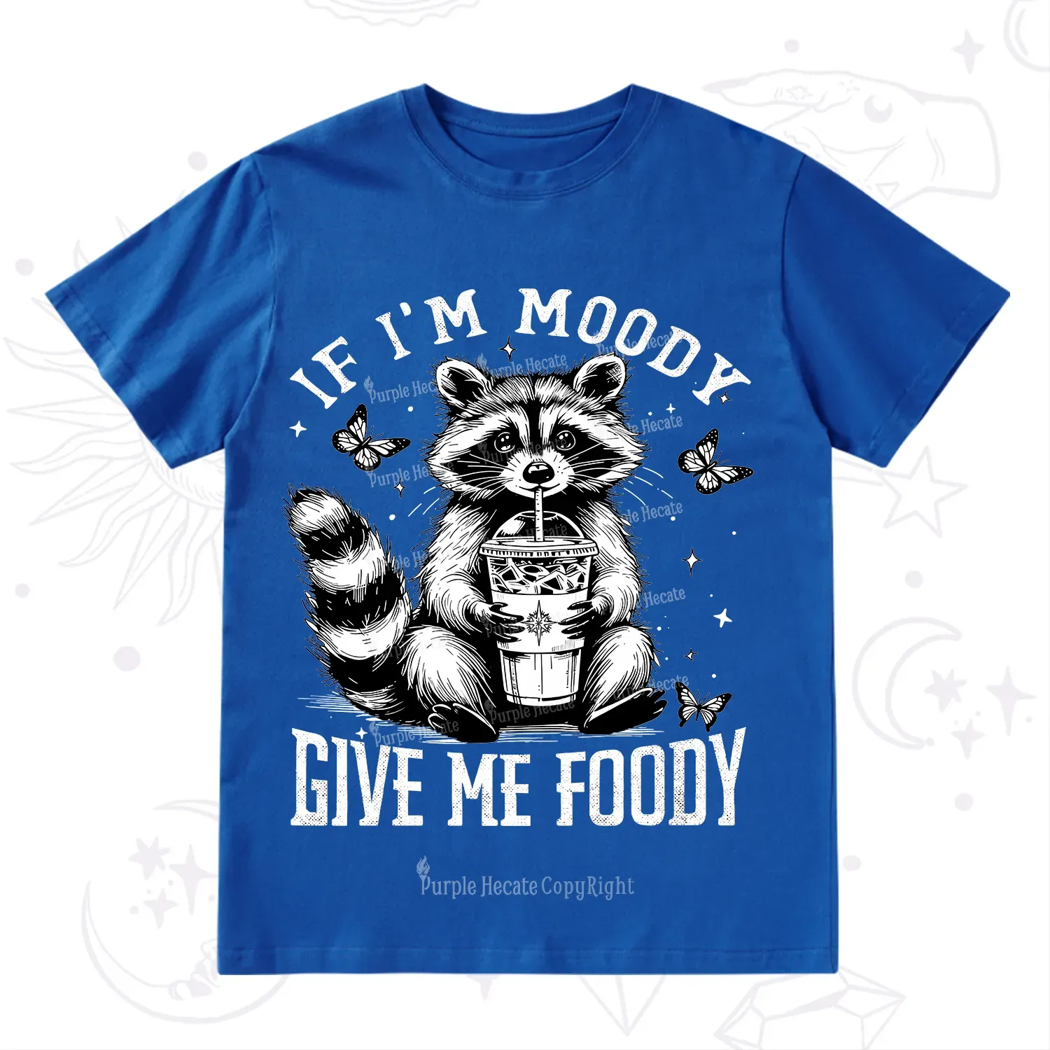 Purplehecate If I'm Moody Give Me Foody T-Shirt