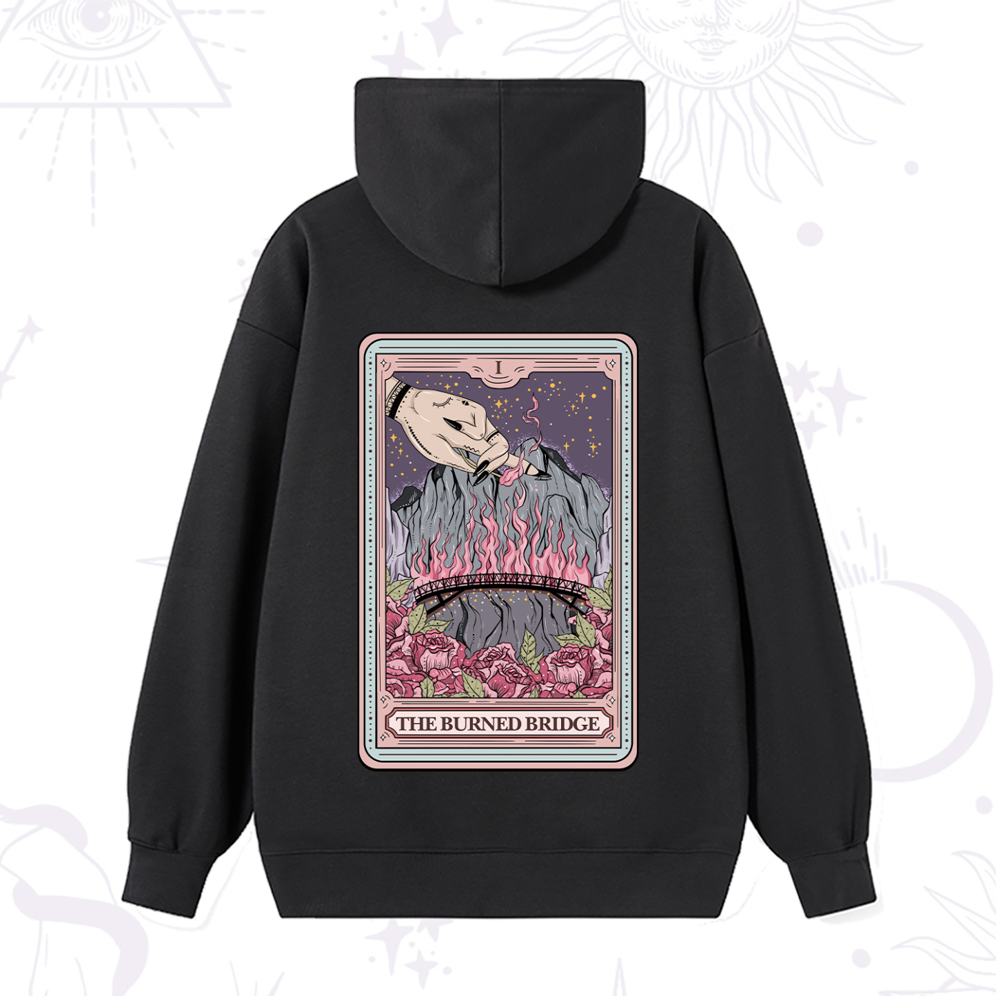 Magic Purplehecate The Burned Bridge Tarot Hoodie