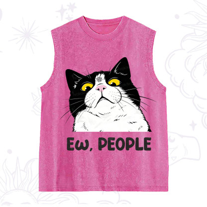 Purplehecate Ew People Cat Washed Tank