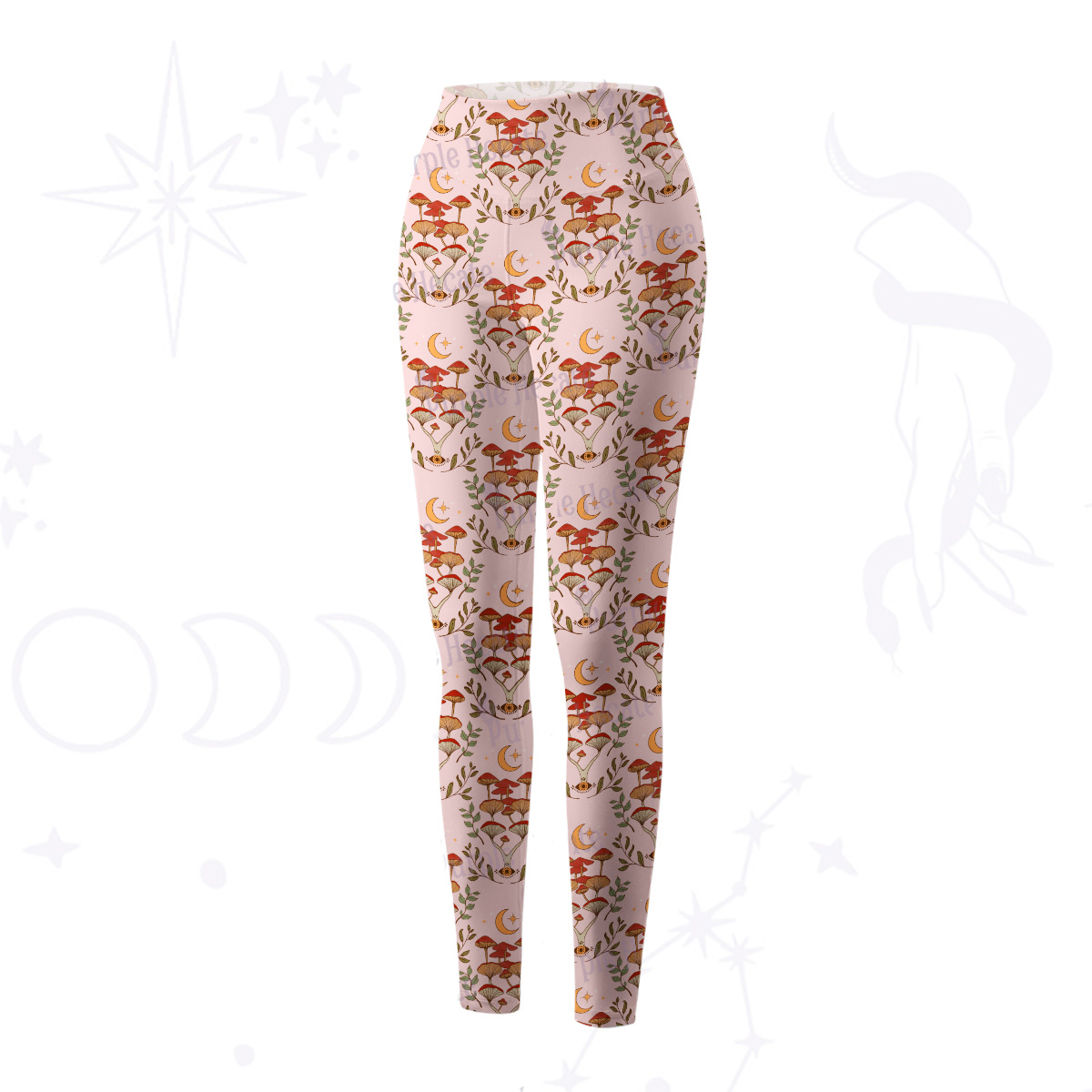 Purplehecate Psychedelic Mushrooms Yoga Pants