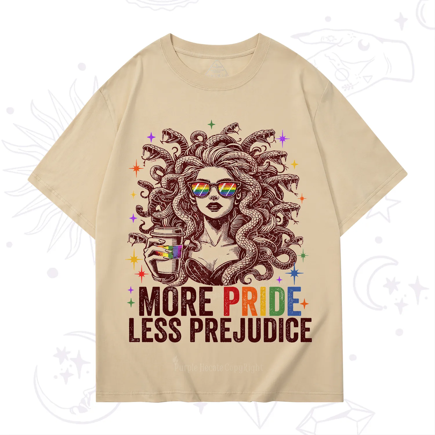 Purplehecate More Pride Less Prejudice Medusa T-Shirt