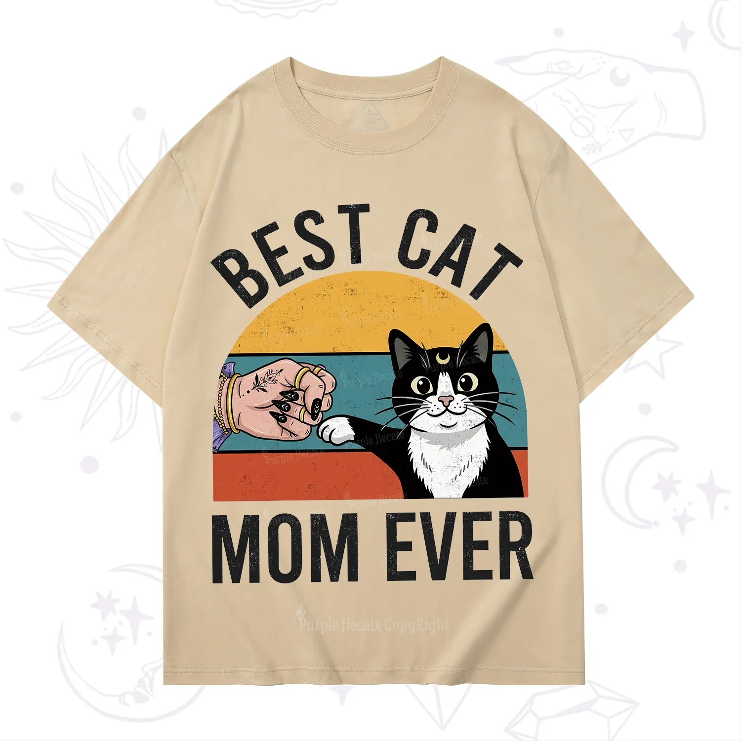 Purplehecate Best Cat Mom Ever T-Shirt