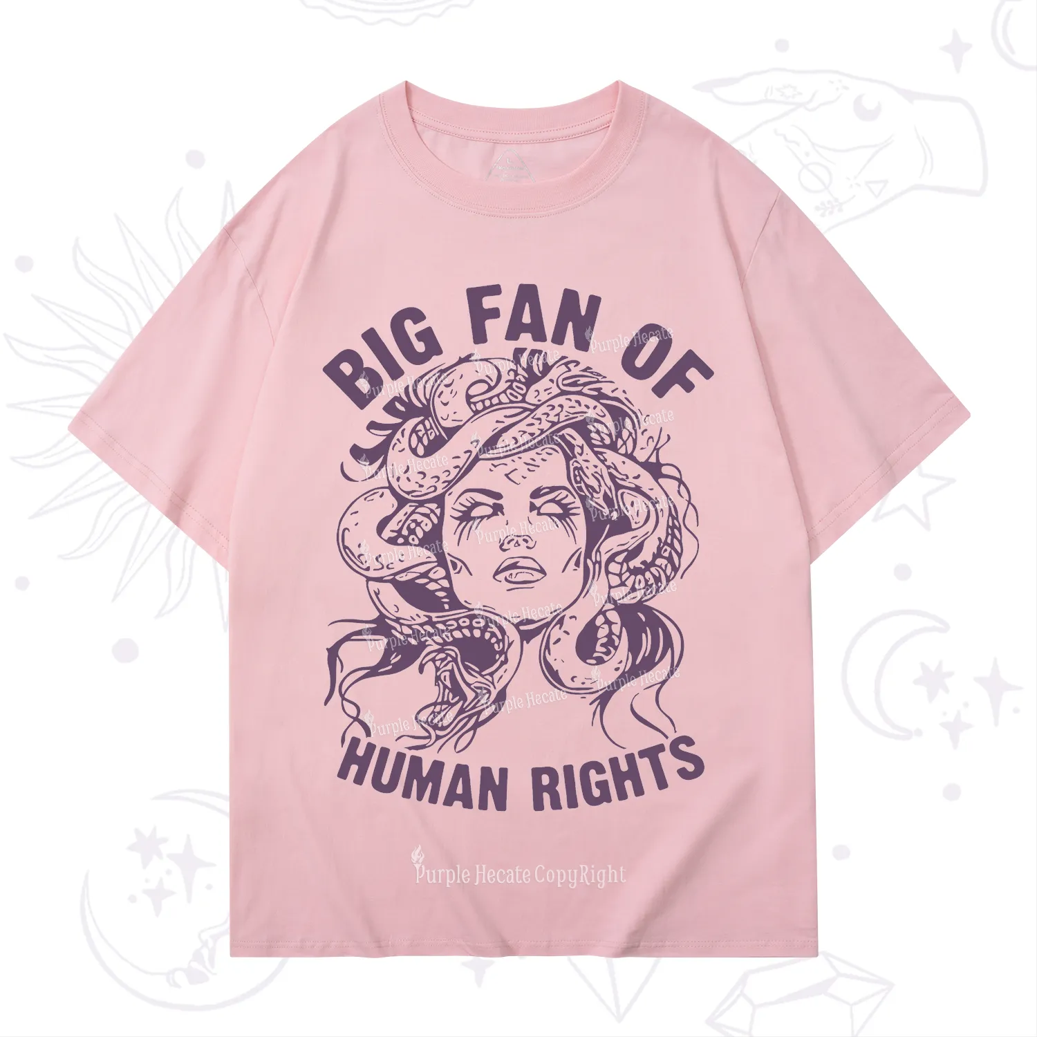 Purplehecate Big Fan of Human Rights T-Shirt