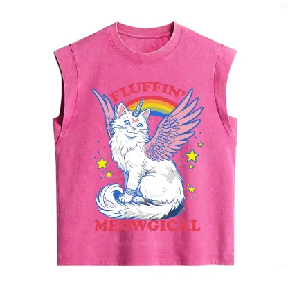 Purplehecate Fluffin Meowgical Vintage Washed Tank