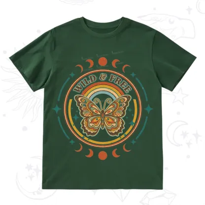 Purplehecate Wild?And?Free?Butterfly T-Shirt