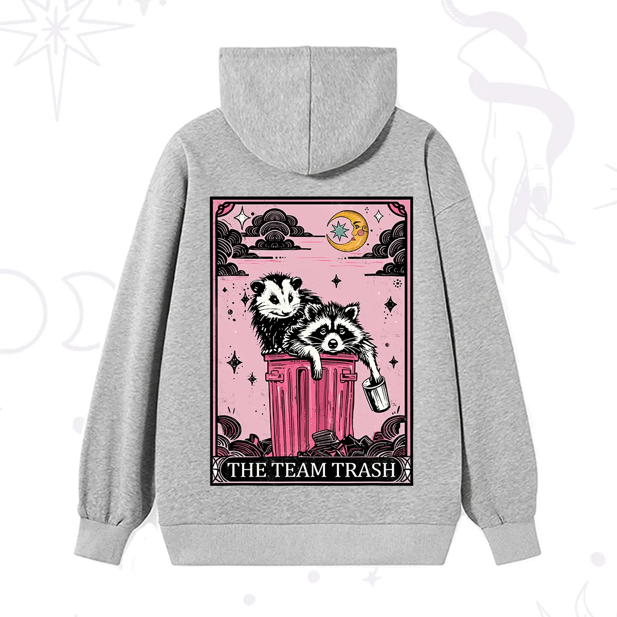 Purplehecate The Team Trash Raccoon & Possum Tarot Hoodie