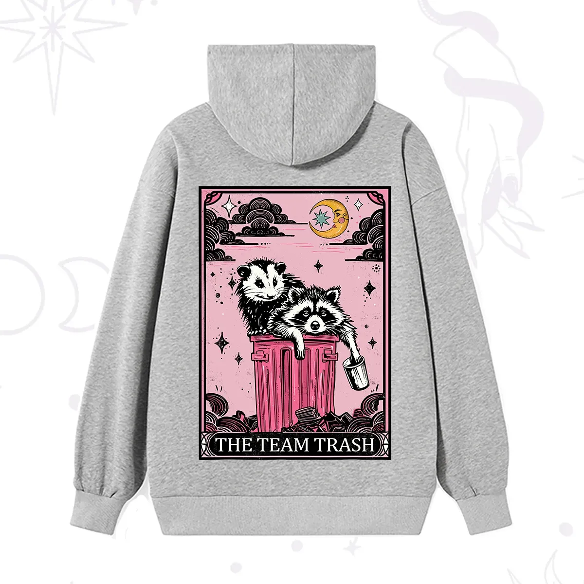 Purplehecate The Team Trash Raccoon & Possum Tarot Hoodie
