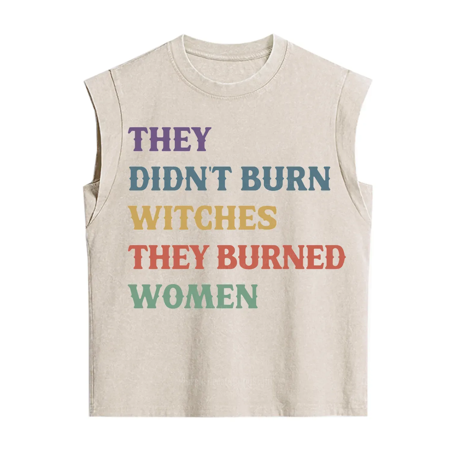 Purplehecate They Didn't Burn Witches They Burned Women Vintage Washed Tank