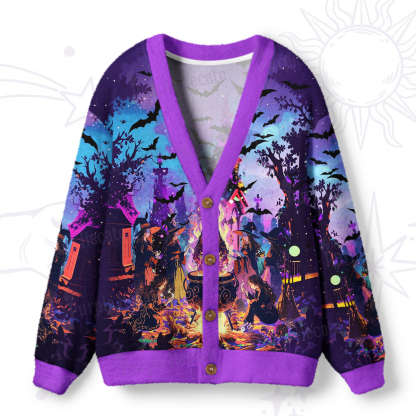 Purplehecate Twilight Coven Strappy Ugly Cardigan Sweaters