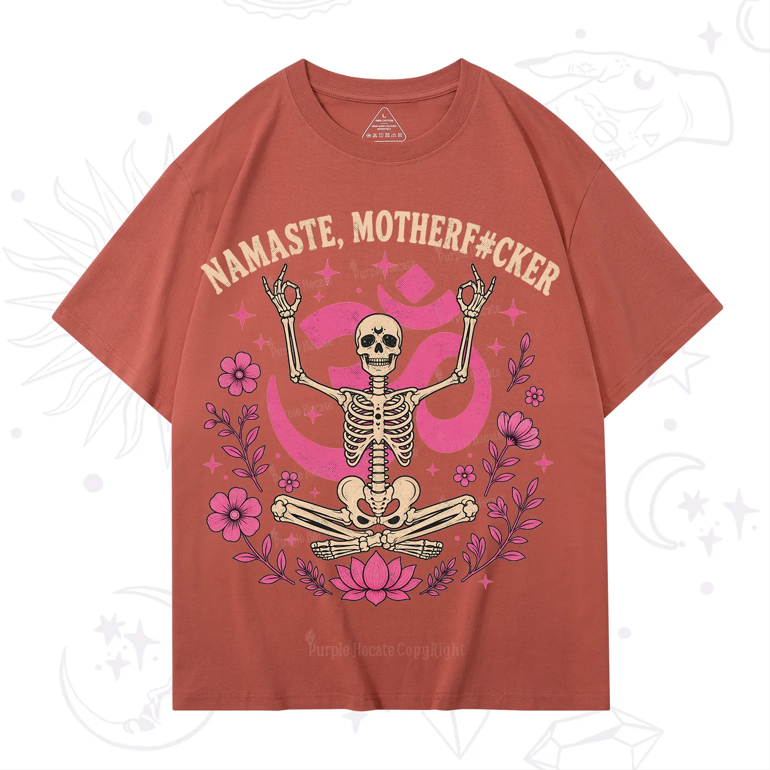 Purplehecate Namaste Motherf*cker Skeleton T-Shirt