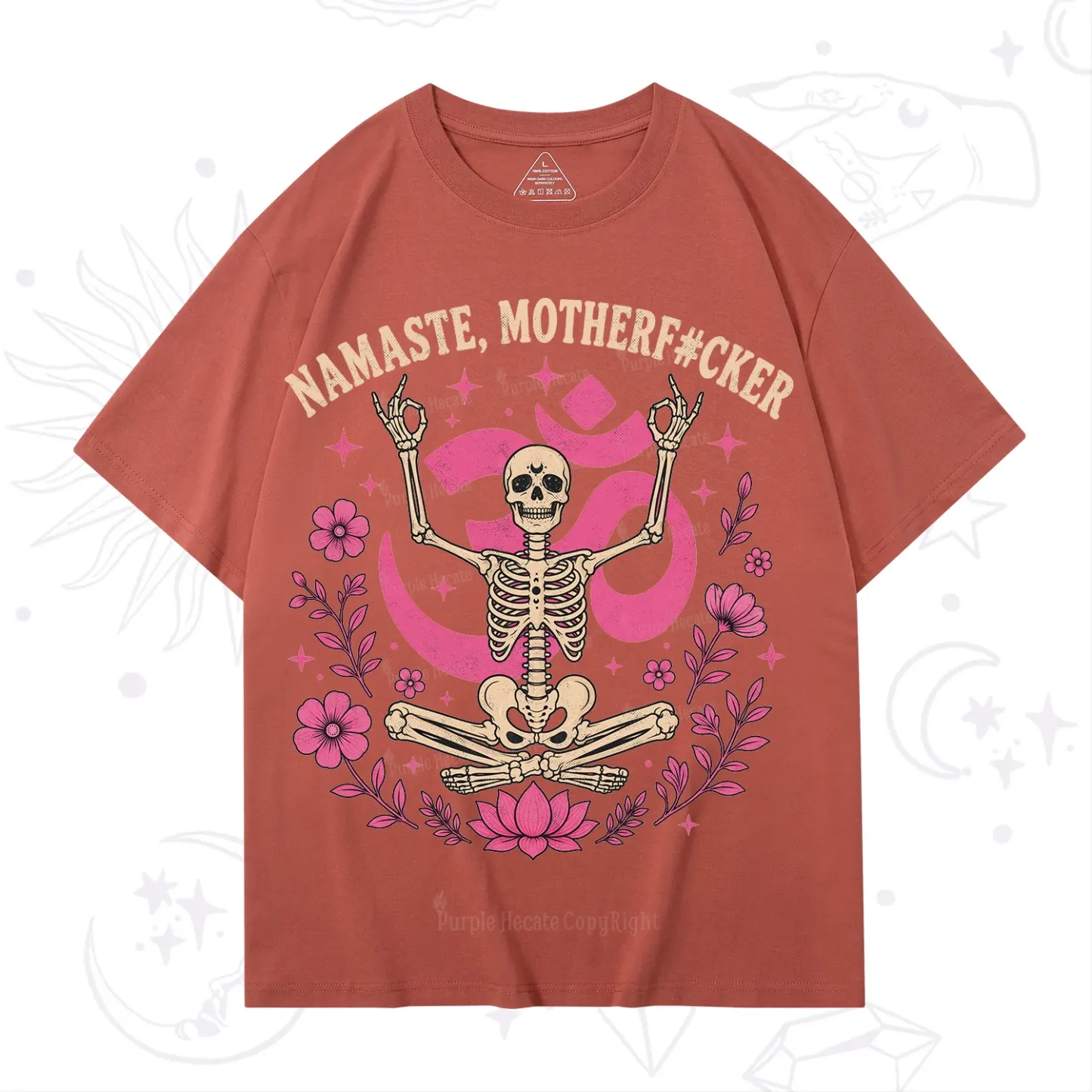 Purplehecate Namaste Motherf*cker Skeleton T-Shirt