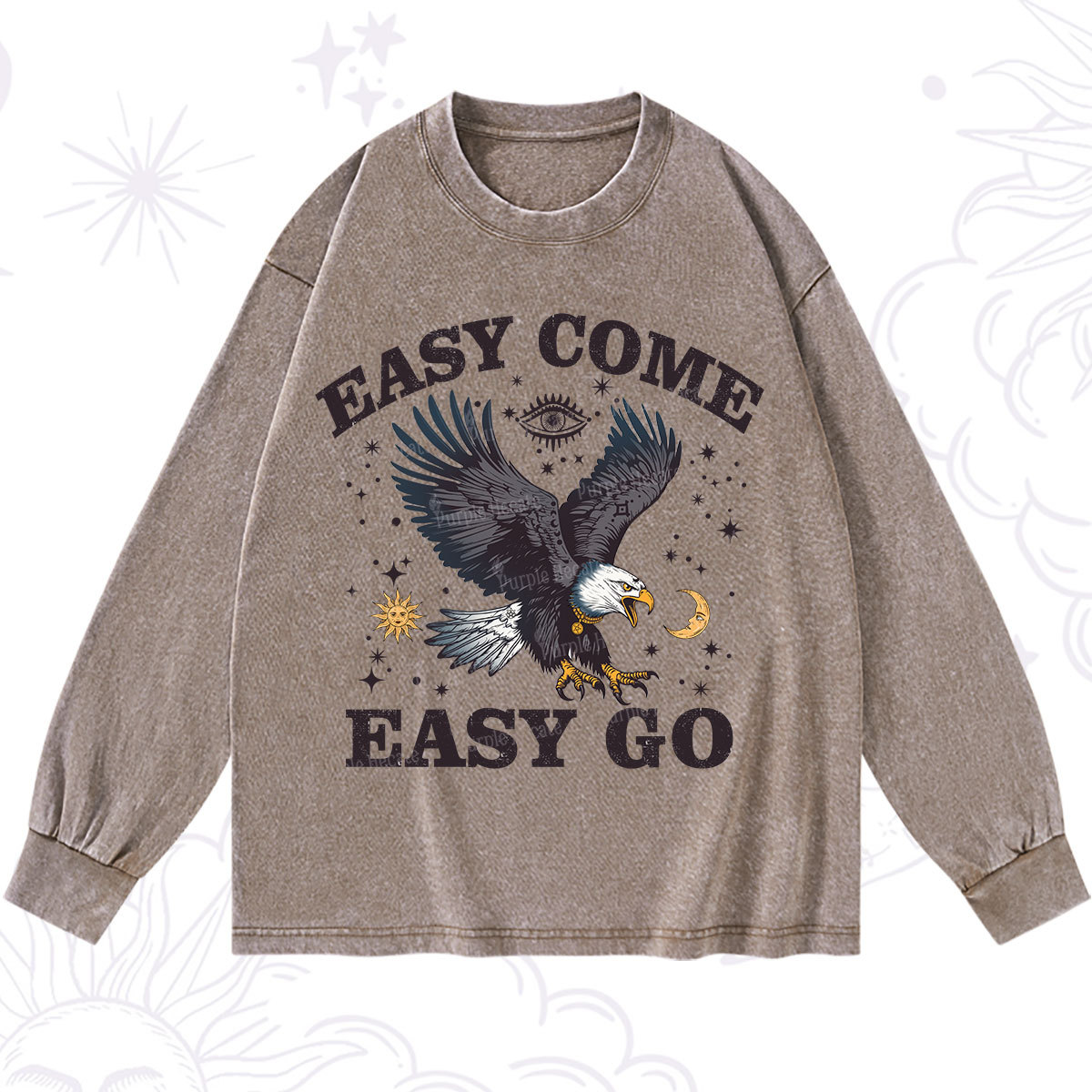 Purplehecate Easy Come Easy Go Washed Long Sleeve Shirt