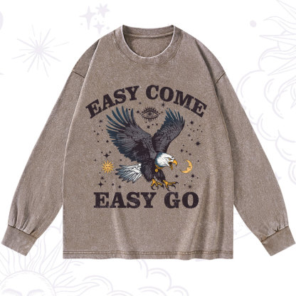 Purplehecate Easy Come Easy Go Washed Long Sleeve Shirt