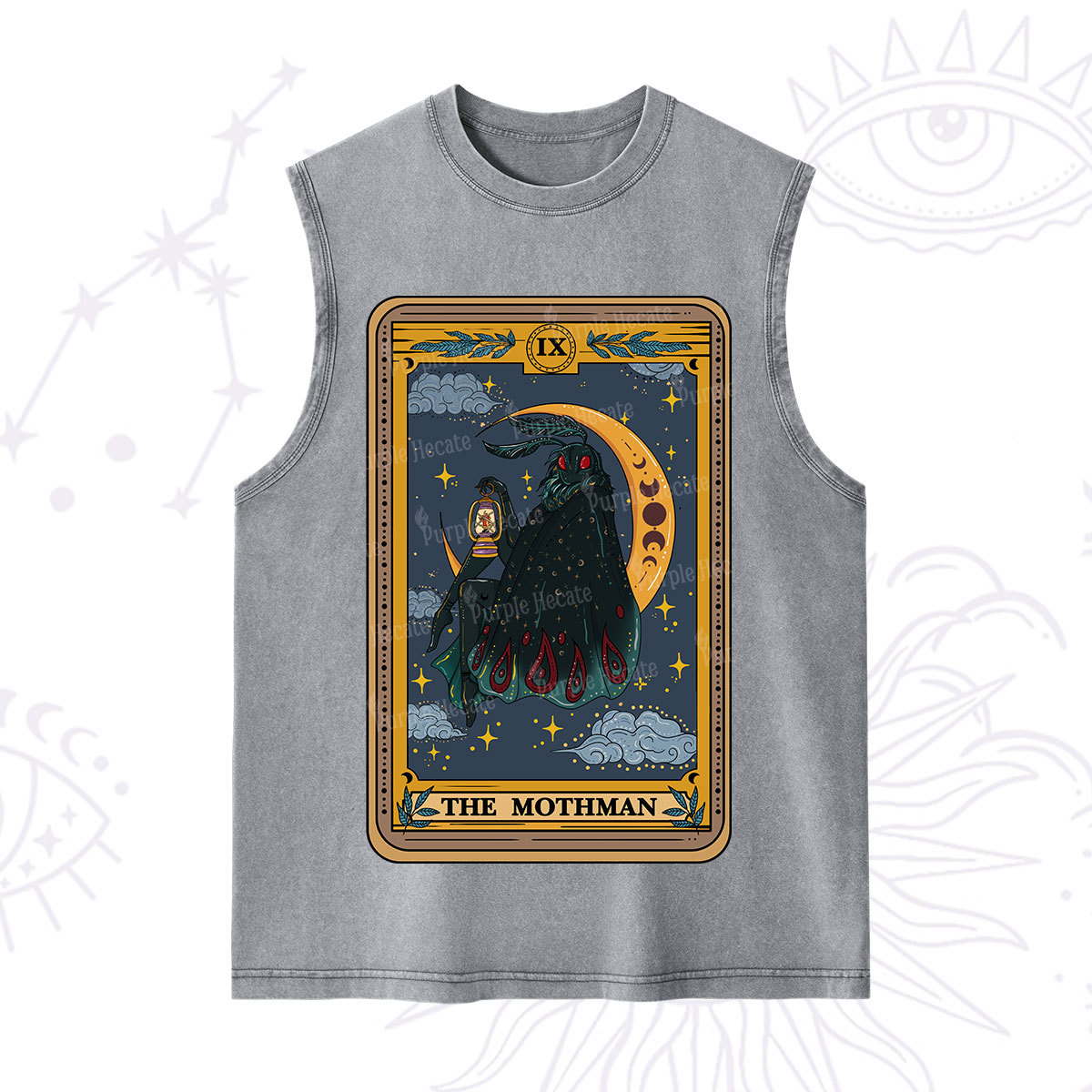 Purplehecate The Mothmen Tarot Washed Tank