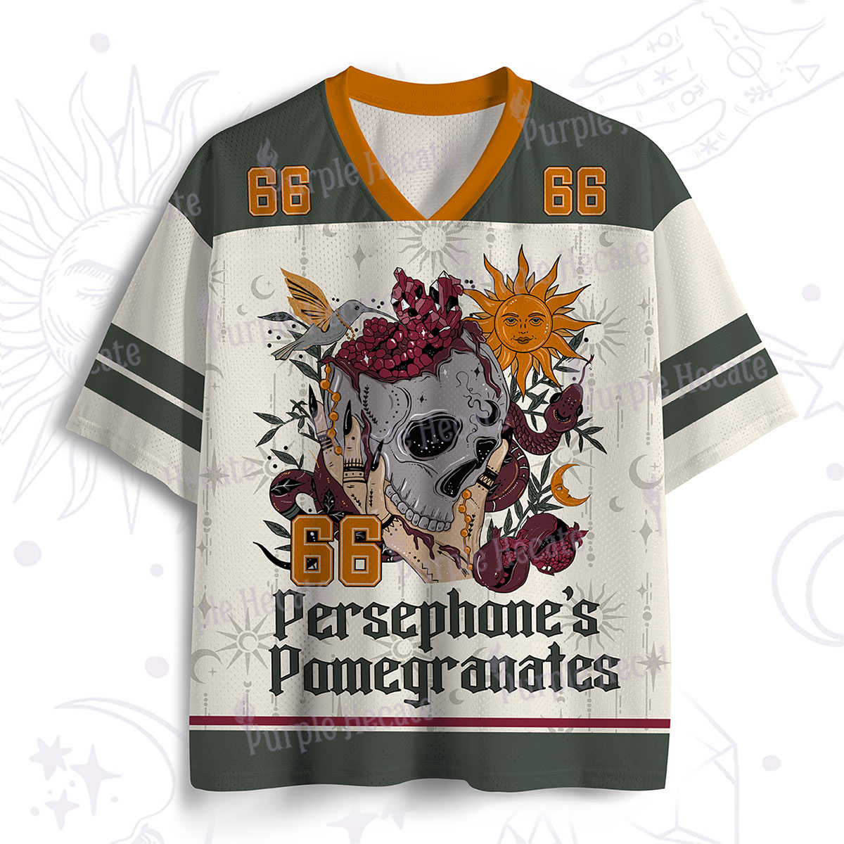 Purplehecate Persephone's Pomegranates Mesh Jersey