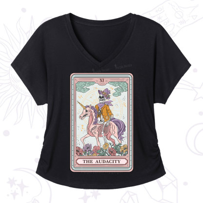 Purplehecate The Audacity Tarot Card V-Neck T-Shirt