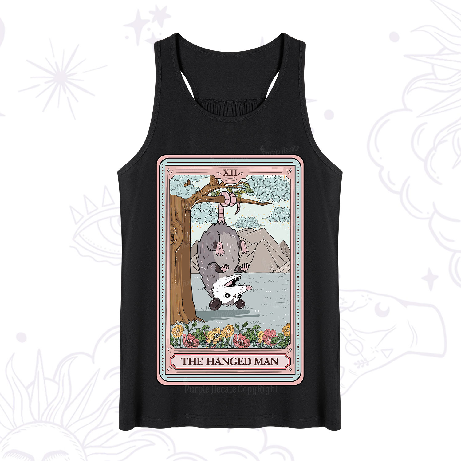 Purplehecate The Hanged Man Tarot Opossum Tank