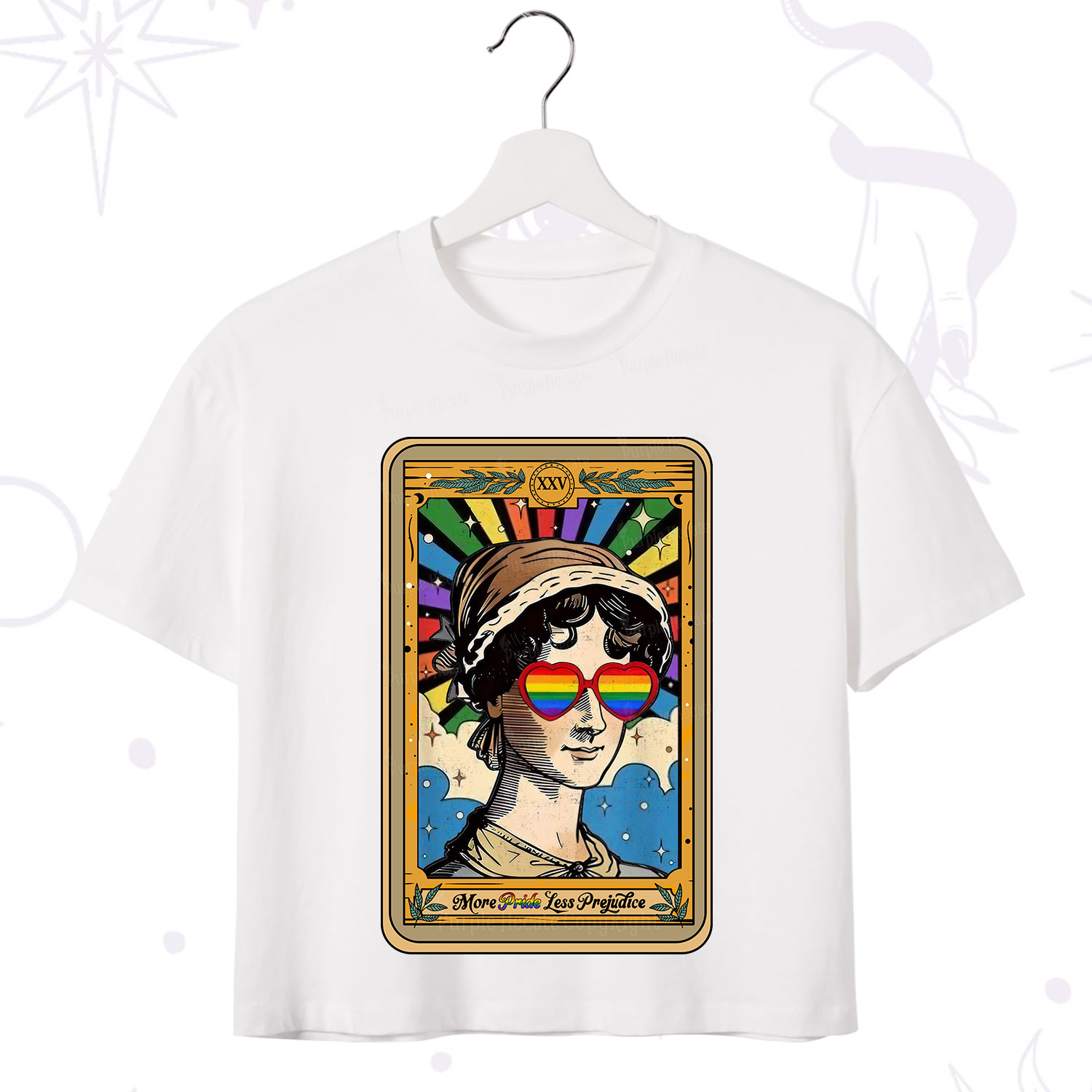 Purplehecate The More Pride Less Prejudice Tarot Crop T-Shirt