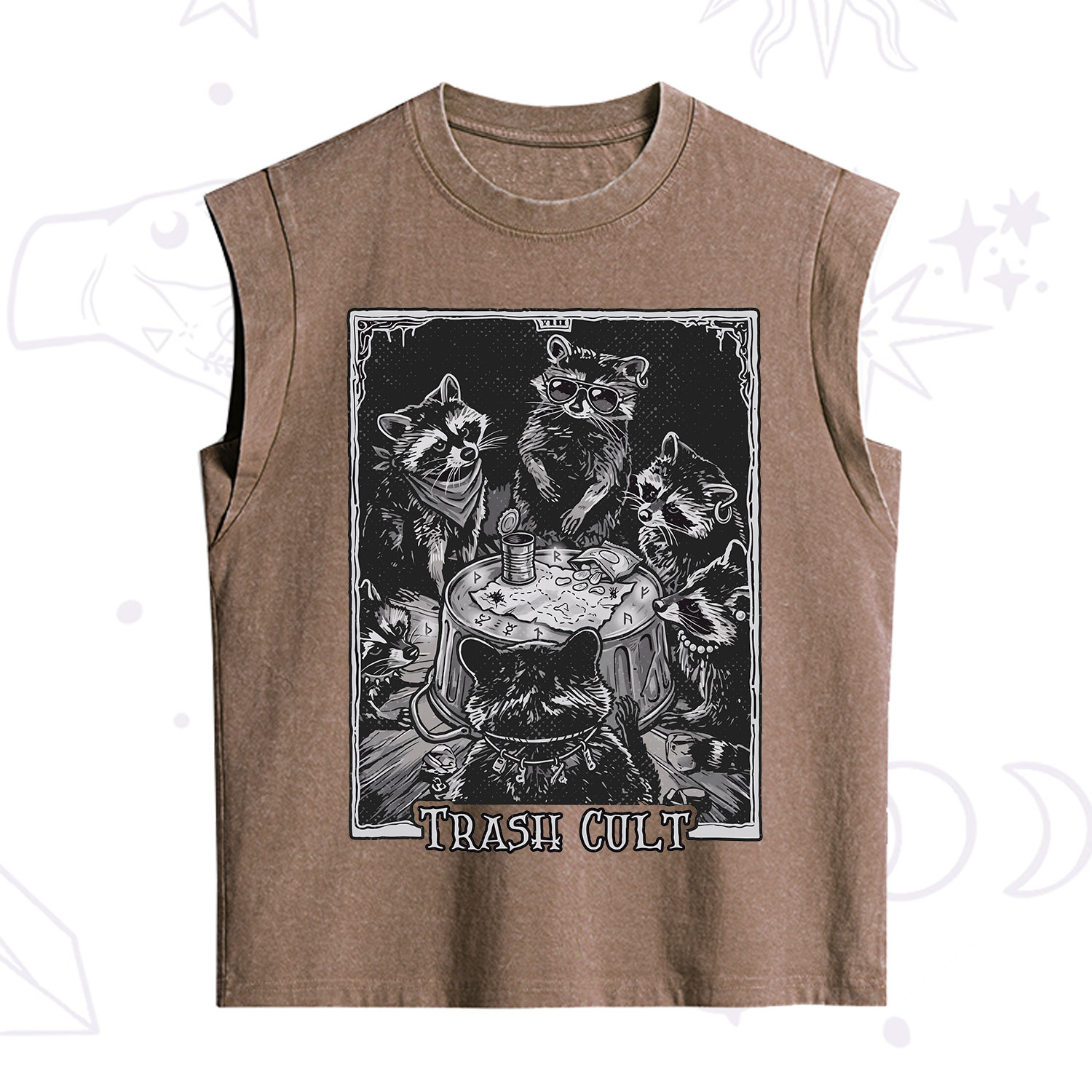 Purplehecate Trash Cult Raccoon Vintage Washed Tank