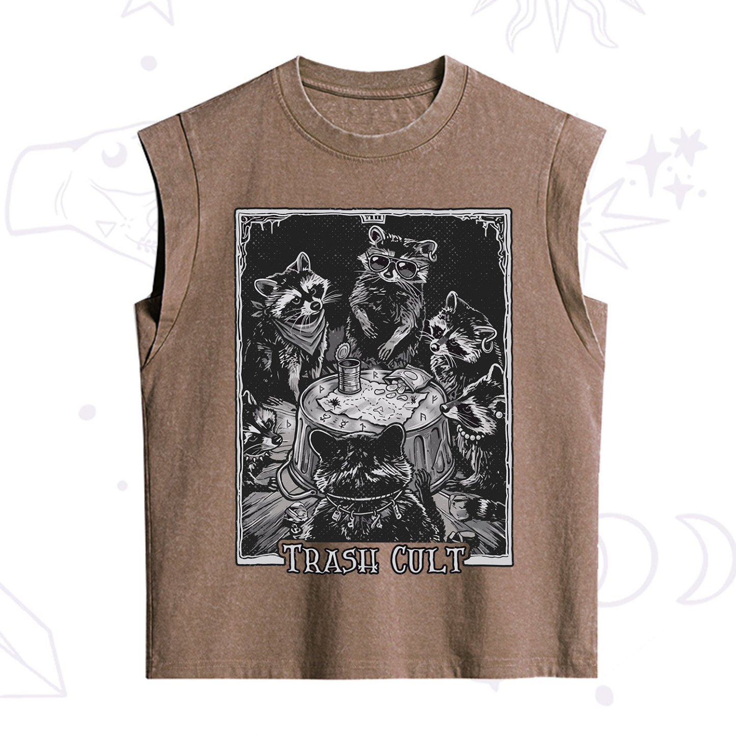 Purplehecate Trash Cult Raccoon Vintage Washed Tank