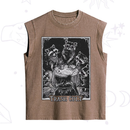 Purplehecate Trash Cult Raccoon Vintage Washed Tank
