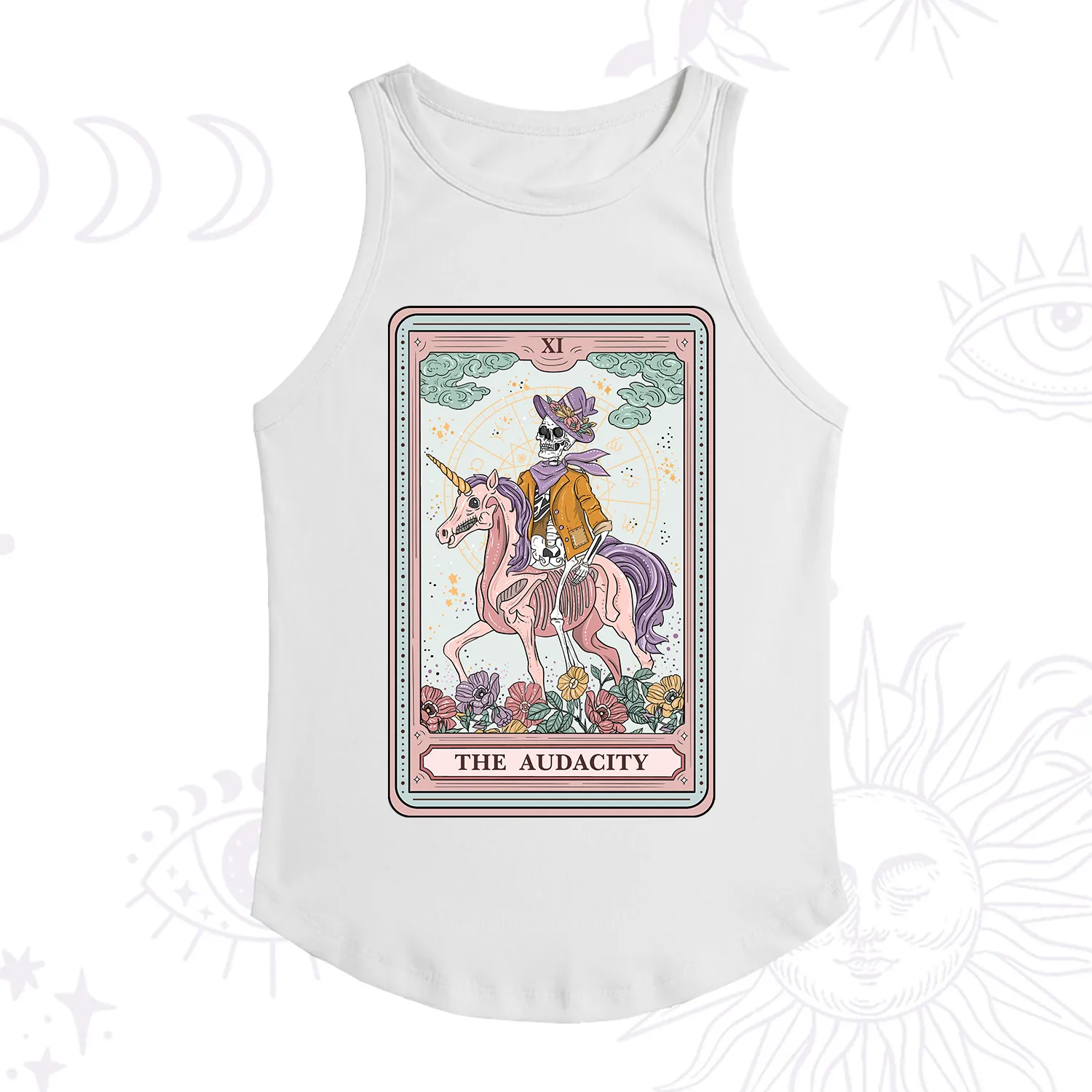 Purplehecate The Audacity Tarot Card Ribbed Tank Top