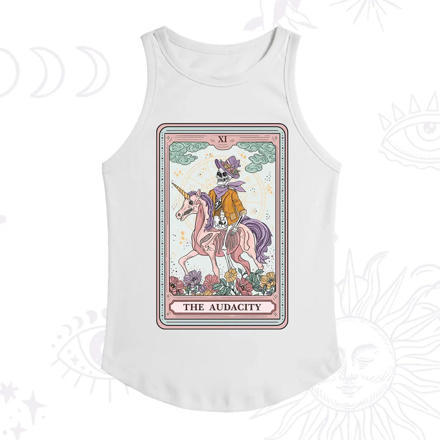 Purplehecate The Audacity Tarot Card Ribbed Tank Top