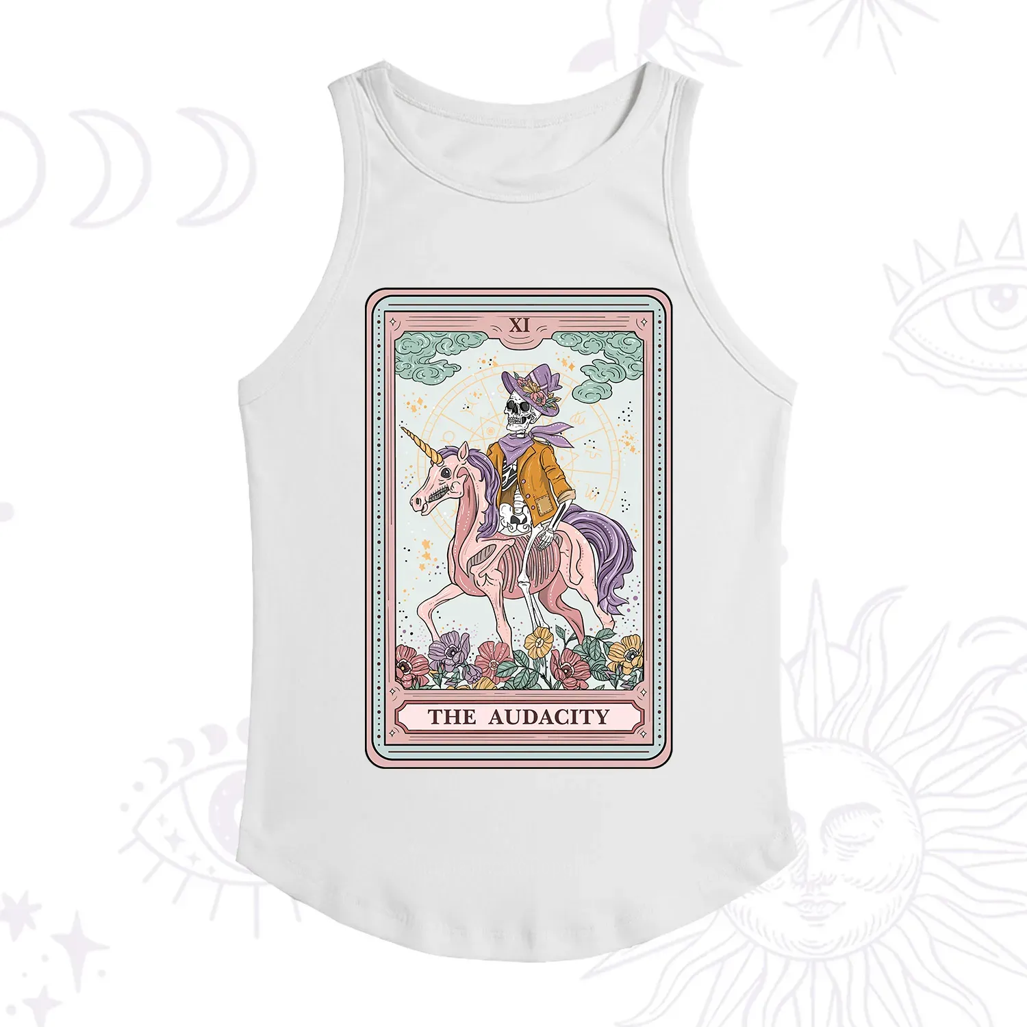 Purplehecate The Audacity Tarot Card Ribbed Tank Top