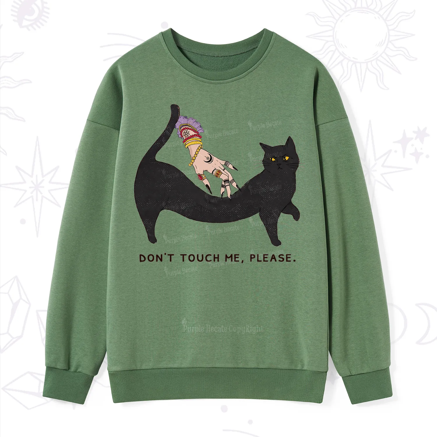 Purplehecate Don't Touch Me Sweatshirt