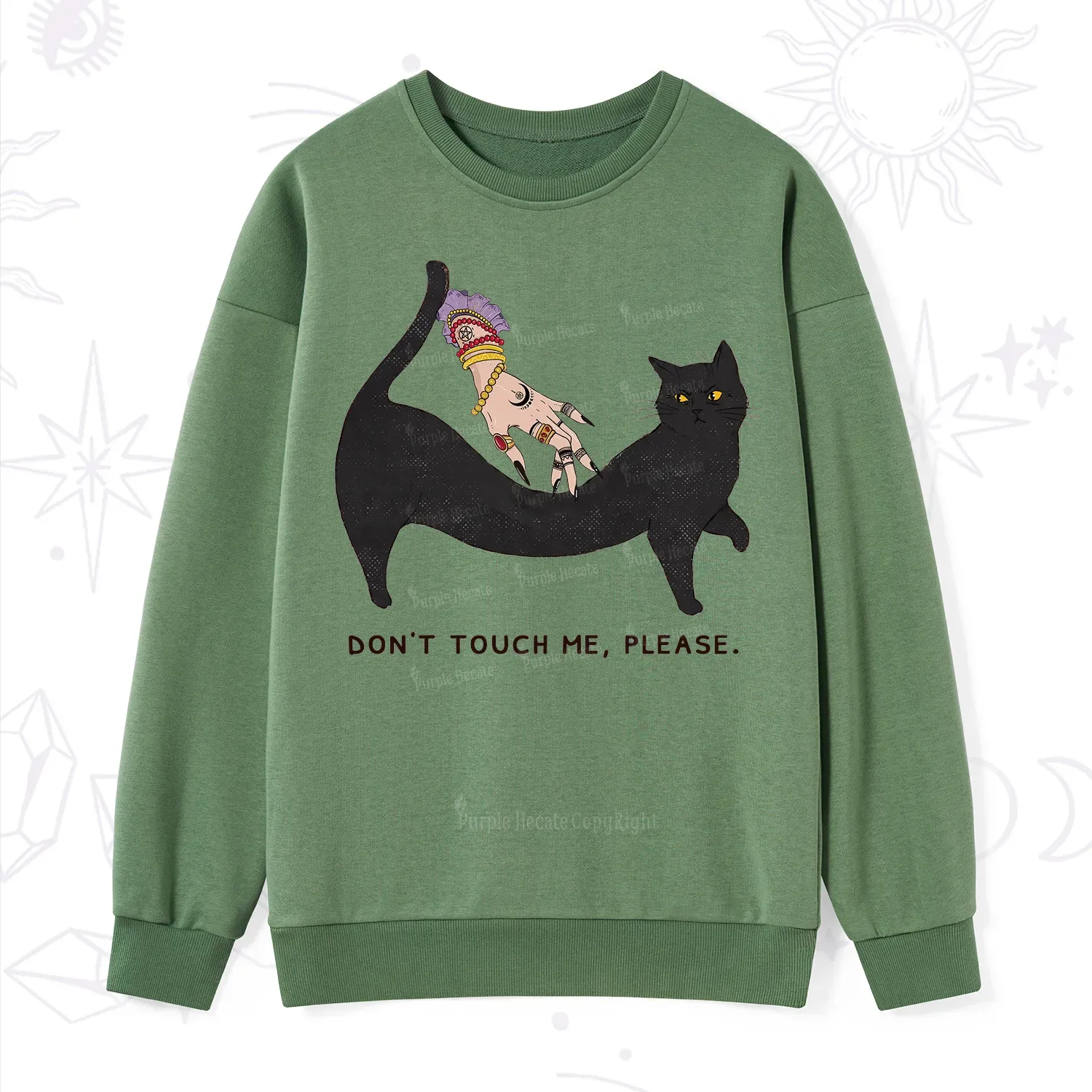 Purplehecate Don't Touch Me Sweatshirt