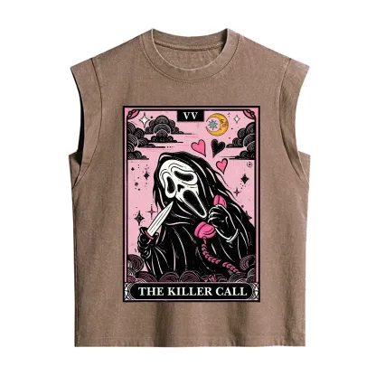 Purplehecate The Killer Call Tarot Vintage Washed Tank