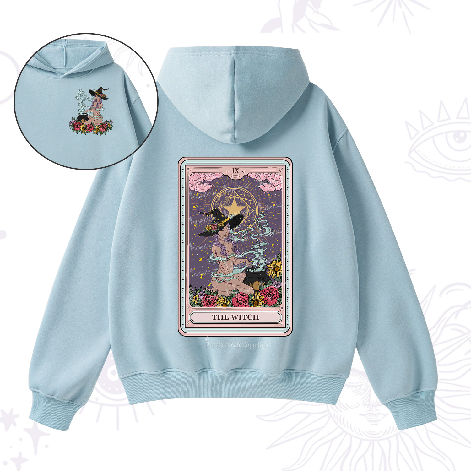 Purplehecate The Witch Tarot Fleece Hoodie Suit