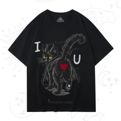 Purplehecate Bad Bad Evil Cat T-Shirt