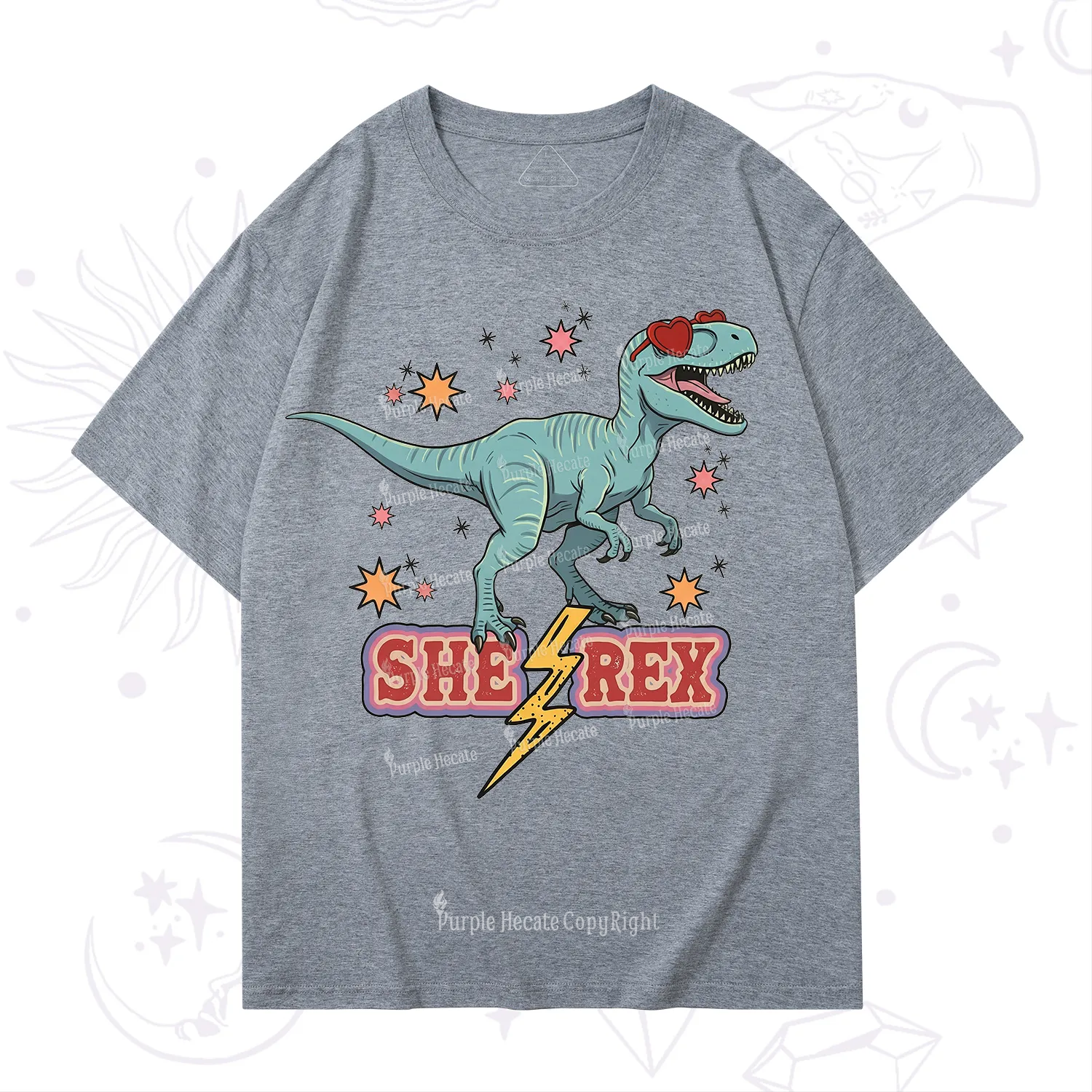 Purplehecate She Rex Dinosaur T-Shirt