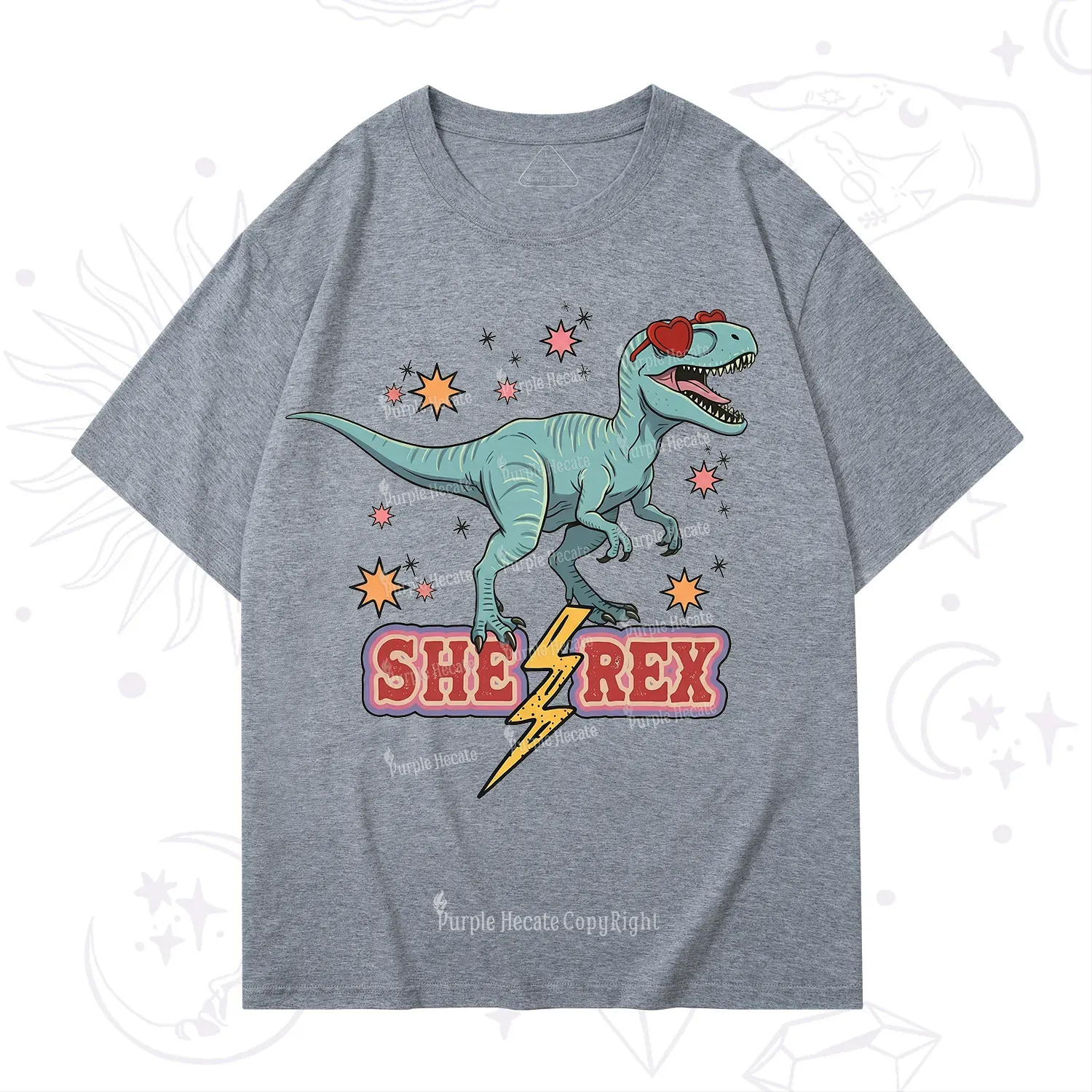 Purplehecate She Rex Dinosaur T-Shirt
