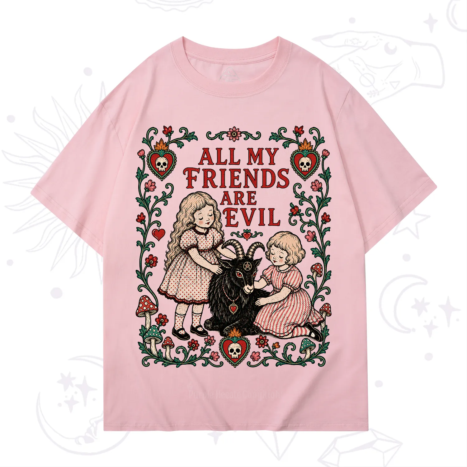 Purplehecate All My Friends Are Evil T-Shirt