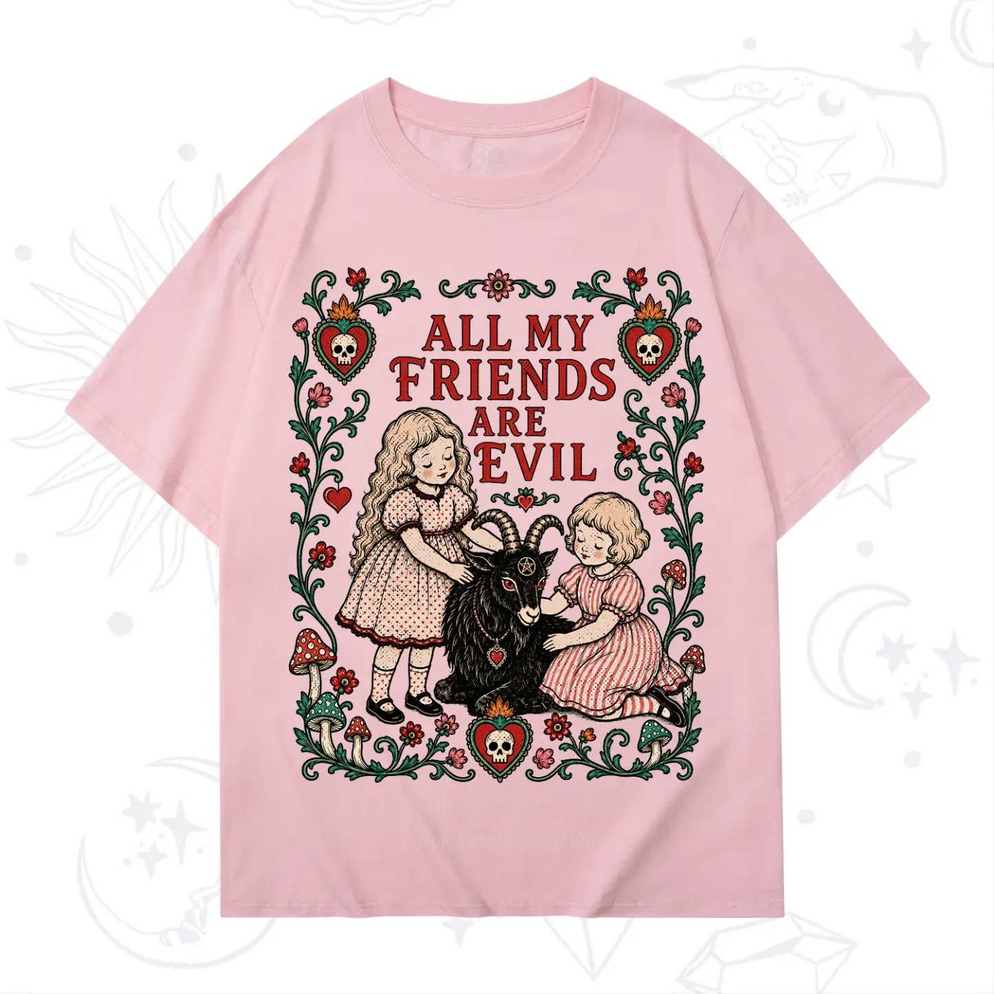 Purplehecate All My Friends Are Evil T-Shirt
