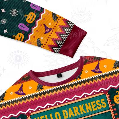 Purplehecate The Hello Darkness My Old Friend Oracle Card Ugly Halloween Sweatshirts
