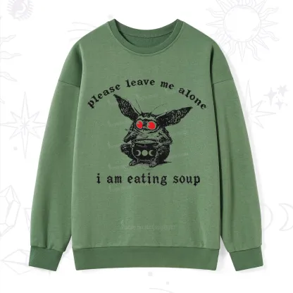 Purplehecate Mothman Eating Soup Sweatshirt