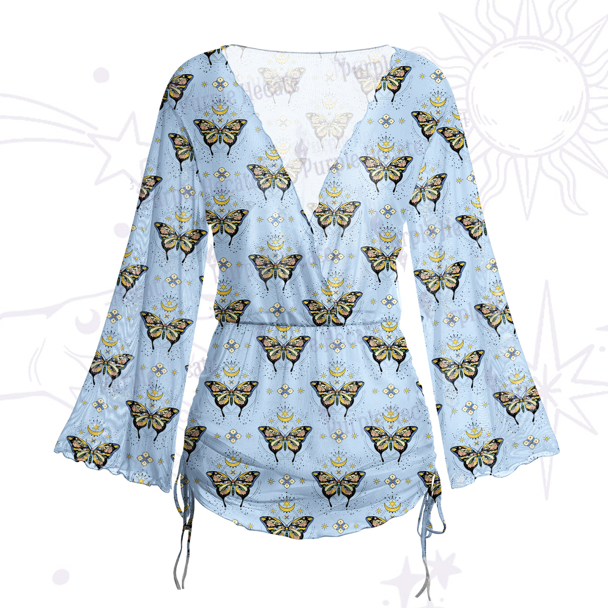 Purplehecate Rose Skull Maxi Tank Beachwear Dress